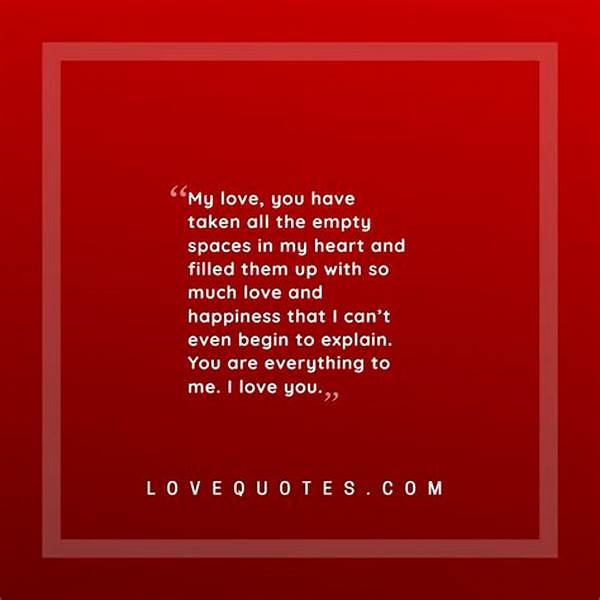 Filling Love’s Empty Space