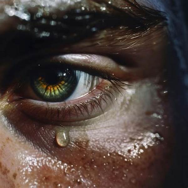 Emotional Goodbye, Eyes Brimming Tears