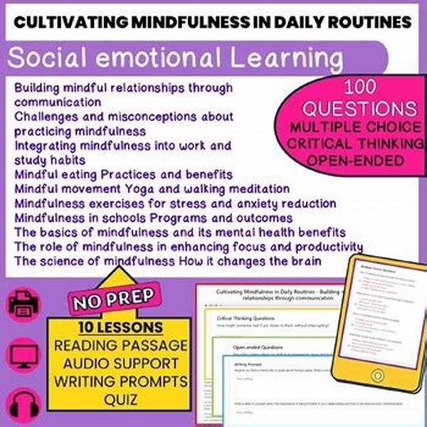 Cultivating Inquiry In Daily Routines