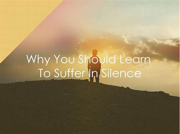 Suffering In Silence Internally