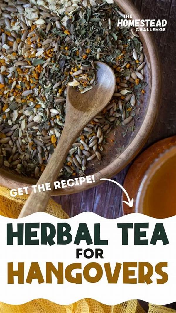 Hangover Relief Herbal Tea Recipes