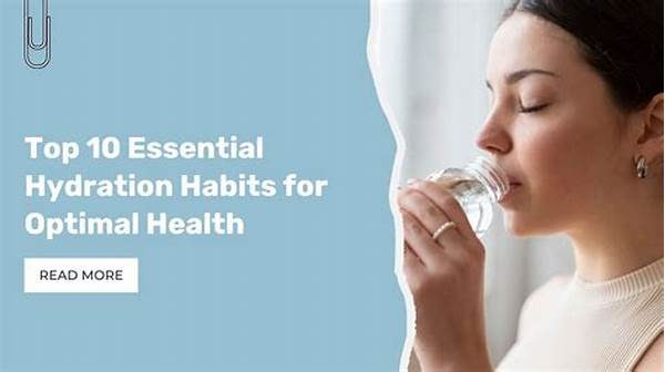 Importance Of Daily Hydration Habits