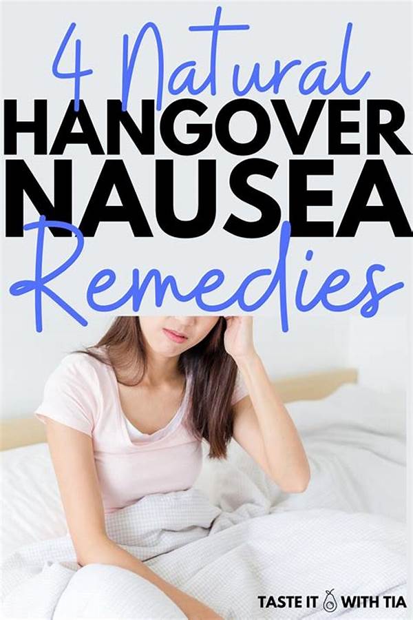 Swift Remedies For Hangover Nausea