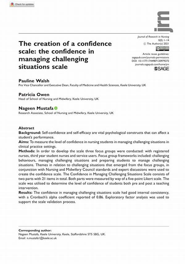Enhancing Confidence In Challenging Situations