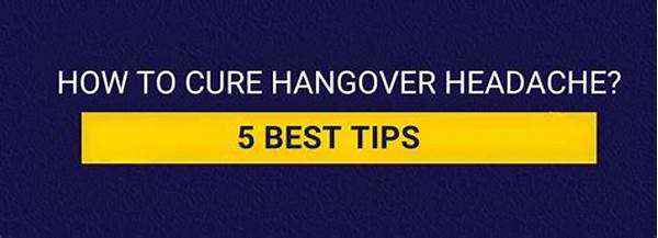 Hangover Headache Relief Tips
