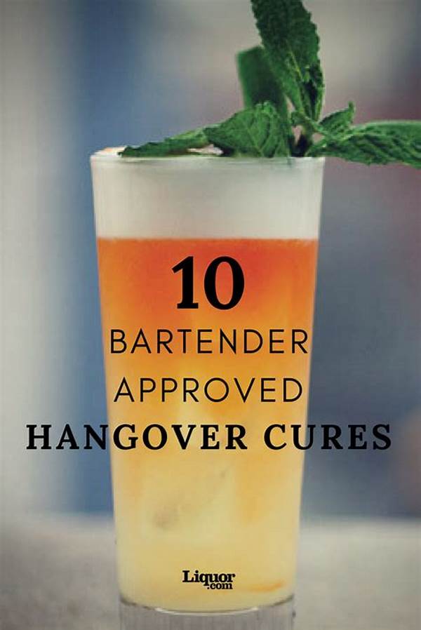 Non-alcoholic Hangover Remedy Ideas