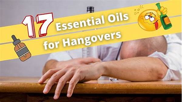 Effective Essential Oils For Hangovers