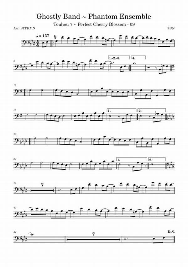 “ghostly Harmonies In Sheet Music”