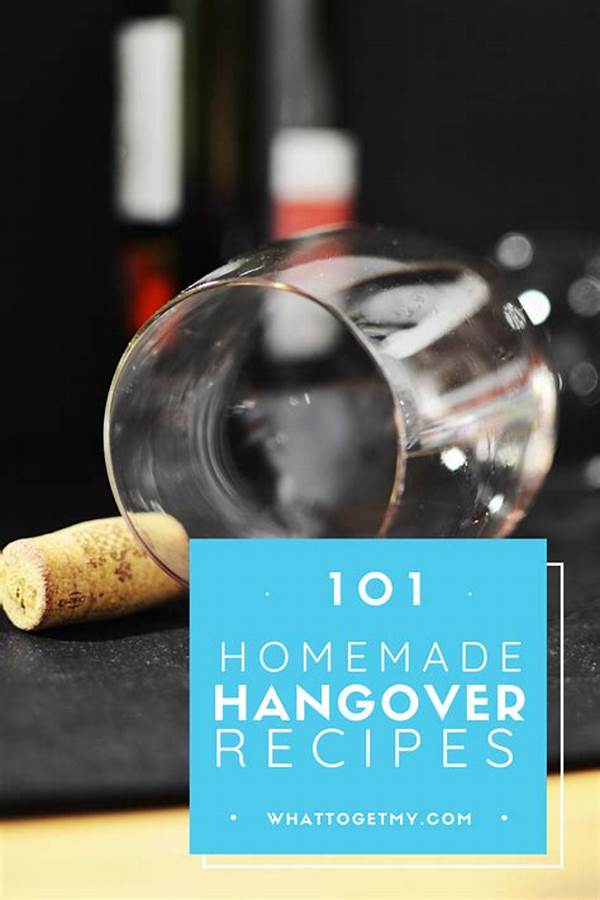 Homemade Hangover Remedy Ideas