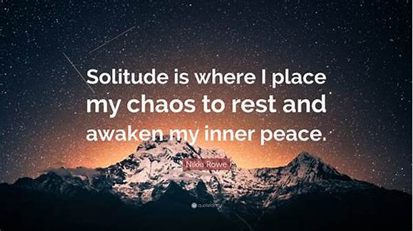 Solitude And Inner Peace