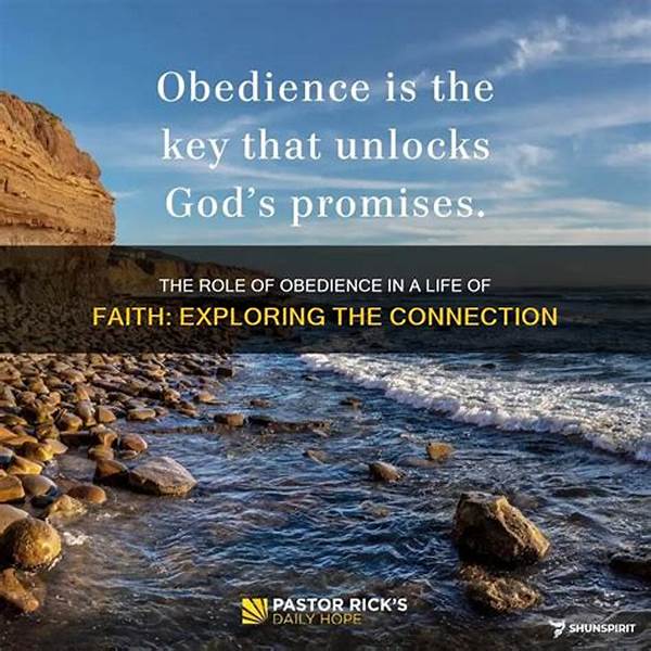 The Role Of Obedience In Religious Evolution