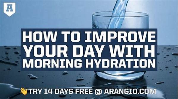 Morning Hydration Routine After Drinking