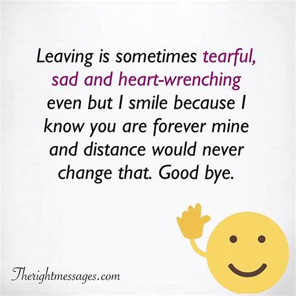 Tearful Goodbye Messages