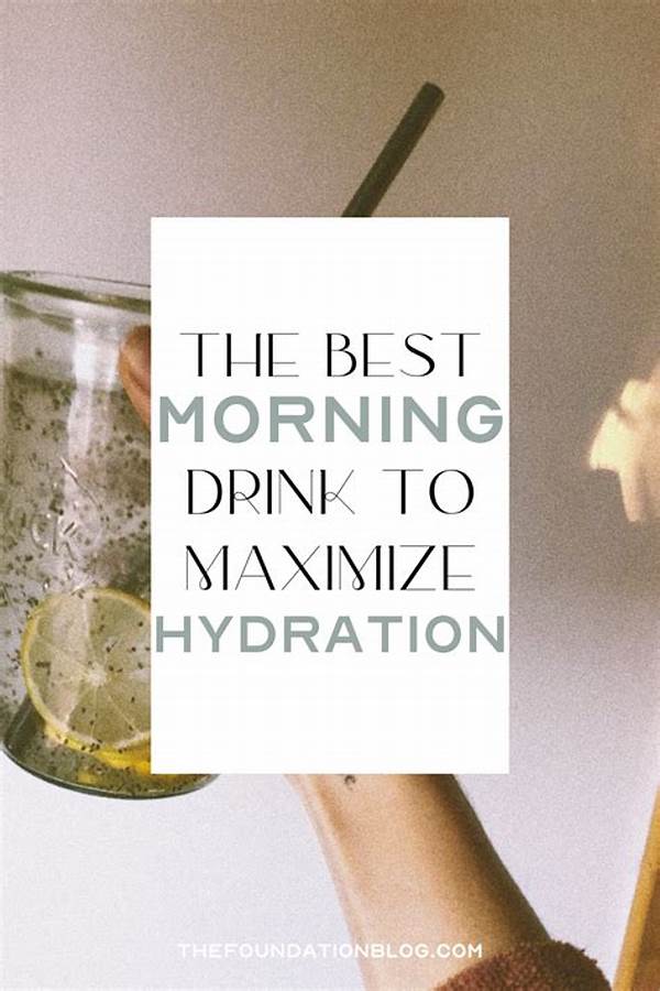 Natural Morning Hydration Drinks