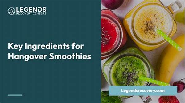 Quick Recovery Hangover Smoothies