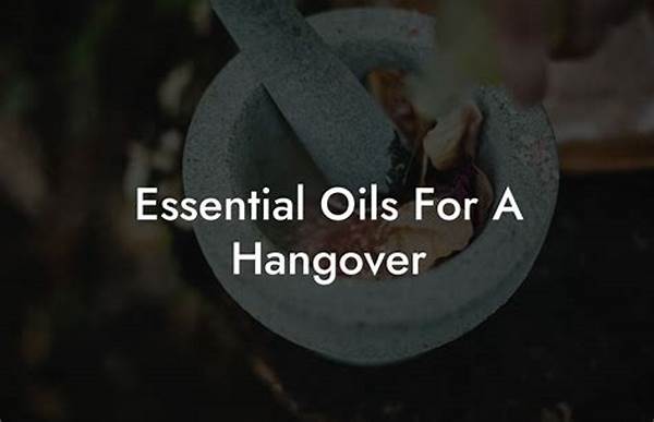 Essential Oils To Ease Hangover Symptoms