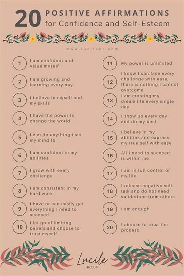 Positive Affirmations For Confidence