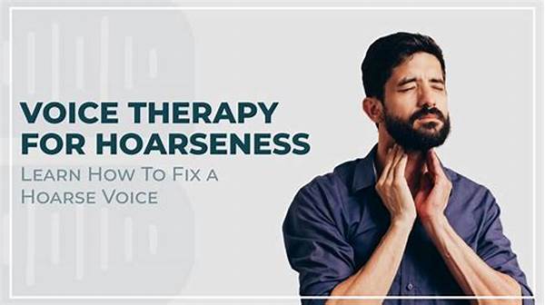 Therapy Methods For Hoarse Voices