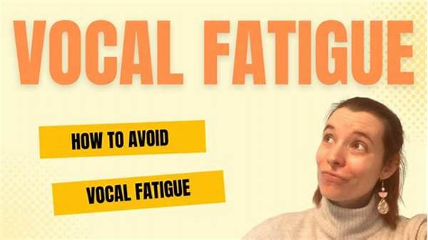 How To Avoid Vocal Fatigue
