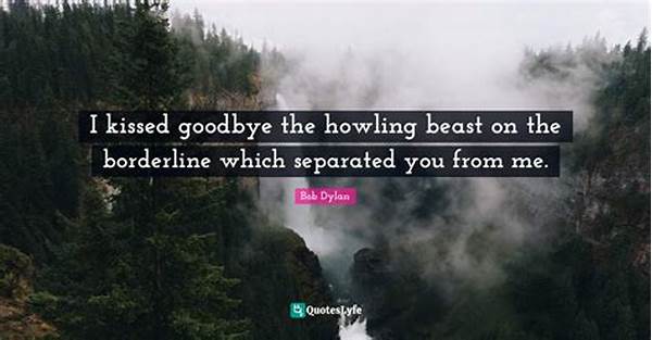 Howling To Deal With Goodbye